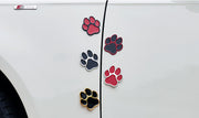 カーステッカー 車用ステッカー 単品 1個 金属製 分厚い 肉球 足跡 くま 熊 クマ 犬 イヌ デカール ボディステッカー 車用シール 傷隠し キズ隠し 装飾 デコレーション 車用品 自動車 外装 カーアクセサリー ドレスアップ おしゃれ かわいい ユニーク 個性的