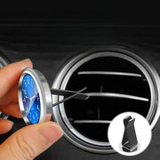 車内時計 ウォッチ 単品 1個 直径4cm アナログ クリップ 両面テープ 車用 車載 車用品 カー用品 電池式 小型 発光 夜光 光る 夜間 ドレスアップ コンパクト 便利 装飾 お洒落