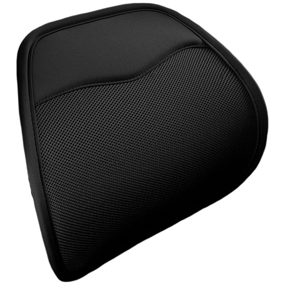 車用背もたれクッション シートクッション アーチ型 カーブ メッシュ 通気性 蒸れにくい チェアクッション カークッション 腰当て ビジネスチェア オフィス 運転席 腰 座席 快適 フィット スタイリッシュ