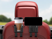 車用ドリンクホルダー カップホルダー 車載 バックシート 簡単取り付け スマホホルダー 小物置き シンプル 便利 車内収納 車用品 カー用品 カーグッズ