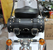 ツールバッグ バイク用ツールバッグ ツーリングバッグ フロントバッグ バイク 自転車 工具入れ 小物入れ 収納 フロント サイド サドル 防水 大容量 ベルト ハーレー アメリカン レザー調 スタッズ付き かっこいい おしゃれ