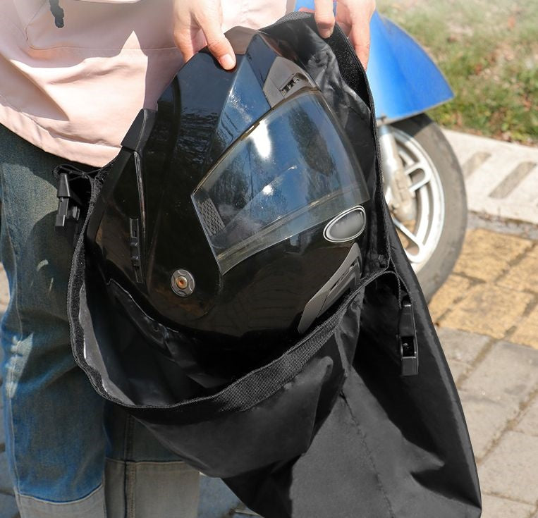 ヘルメット収納ケース バイク用 ヘルメット収納バッグ ハンドル取り付け ダイヤルロック付き 大容量 商品画像4