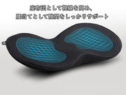 車用クッション カークッション 腰当て 腰用 座布団 2way 車内用品 腰サポート 長時間運転 ドライブ メッシュ オフィスチェア
