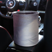 ゴミ箱 折りたたみ式 吊り下げ 防水 ダストボックス 車用 カー用品 収納バッグ ホルダー レザー調 無地 単色 シンプル コンパクト