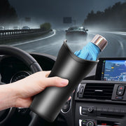 車用傘ホルダー 車内収納用品 カー用品 カーアクセサリー アンブレラケース 折りたたみ傘入れ 傘立て 車載 吊り下げ式 収納 ごみ入れ 小物入れ ヘッドレスト 防水 水滴対策 後部座席 多用途 ドリンクホルダー フック 取り付け簡単 単色 無地 便利グッズ 黒