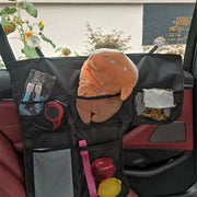 車用収納シートポケット 吸盤式 折り畳める 窓取付 車内収納 内装用品 ドア 小物収納 シート ドライブ ポケット メッシュ 収納 面ファスナー 便利