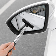 水切りワイパー サイドミラー用 伸縮式 スクイージー 車用品 窓ガラスクリーナー 洗車 カーアクセサリー 伸びる 窓拭き 掃除 水滴