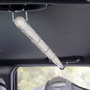 ハンガーバー ポール 伸縮式 伸びる 物干し 車用 カーアクセサリー 衣類ハンガー 小物掛け 荷物掛け 洗濯物 衣類収納 乾燥 後部座席 トランク スタイリッシュ 便利 スッキリ 旅行 出張 車中泊 カーキャンプ アウトドア