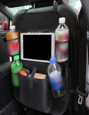 シートポケット シートバックポケット キックガード 後部座席 車用 車内 収納ポケット 収納バッグ 小物収納 タブレット収納 ドリンクホルダー お出かけ用品 ドライブグッズ 便利グッズ カー用品