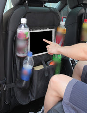 シートポケット シートバックポケット キックガード 後部座席 車用 車内 収納ポケット 収納バッグ 小物収納 タブレット収納 ドリンクホルダー お出かけ用品 ドライブグッズ 便利グッズ カー用品