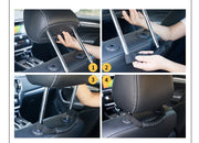 車用アシストグリップ 2個入り ヘッドレストグラブハンドル シンプル 車 自動車 車内 シート 座席 ヘッドレスト 持ち手 グラブハンドル グリップハンドル 取り付け 車用品 カー用品