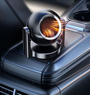 車載用ファンヒーター 粘着テープ 貼り付け 360度回転 カーアクセサリー カー用品 車用 12V 暖房 温風 送風 小型 霜取り 曇り止め 除雪 暖かい 冬 ブラック ホワイト 黒 白