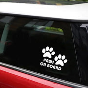 カーステッカー 車用ステッカー キズ隠し 足跡ステッカー 肉球ステッカー 可愛い 面白い シール 自動車用 カー用品 車用品 ブラック ホワイト