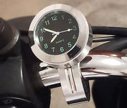 バイククロック バイク用 自転車用 時計 アナログ時計 ハンドル 取り付け ミニサイズ 夜光 光る 電池式 かわいい おしゃれ アクセサリー カスタマイズ DIY