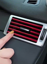 カーエアコン用ルーバーモール 10本セット 10本入り カット可能 シンプル おしゃれ カラバリ豊富 車 自動車 車内 カーエアコン 吹き出し ルーバー インテリアパネル 装飾 ドレスアップ デコレーション 車用品 カー用品