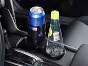 車用ドリンクホルダー 広がる 拡張 カップホルダー カー用品 2本収納 車内 差込タイプ サイズ調節 カップ麺 ペットボトル 缶飲料 小物 コンパクト収納