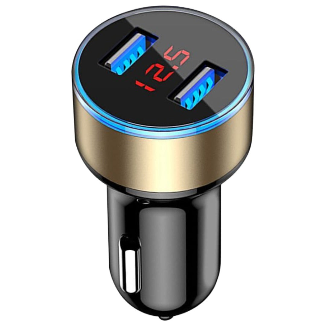 シガーソケット カー用品 USB 2口 2連 充電 充電器 かっこいい シンプル おしゃれ カーチャージャー 自動車 車載 車用 USBポート スマホ充電器 接続 ライト