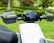 ハンドルガード バイク用 スクーター用 ナックルガード ハンドルカバー ハンドカバー 雨除け 風よけ 防寒 防護 反射テープ付き バイザー シェルター 左右セット シンプル バイクグッズ