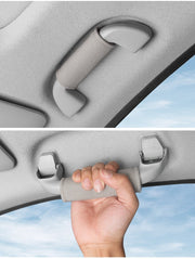 車用アシストグリップカバー 同色2個セット 車載 カー用品 取っ手カバー 助手席 後部座席 運転席 面ファスナー 簡単取り付け 汚れ防止 汎用 シンプル 便利 ドライブ