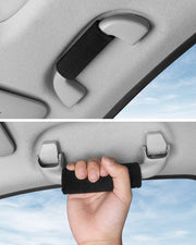 車用アシストグリップカバー 同色2個セット 車載 カー用品 取っ手カバー 助手席 後部座席 運転席 面ファスナー 簡単取り付け 汚れ防止 汎用 シンプル 便利 ドライブ