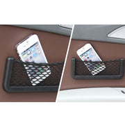 シートポケット 収納ポケット ネット 車用品 メッシュ 小物入れ 取り付け簡単 貼り付け 便利 シンプル コンパクト カー用品