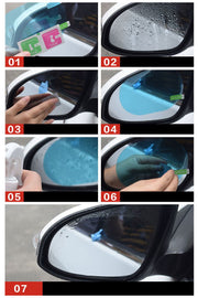サイドミラーフィルム ドアミラーフィルム 防水フィルム 乗用車用 車用品 カーアクセサリー 大きめ 撥水 防油 曇り止め 防眩フィルム 防滴 視界確保 雨天対策 視界クリア ミラーが見やすい 夜間走行対策