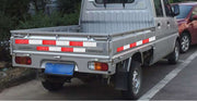 リフレクター 10個セット 反射ステッカー 反射板 両面テープ 汎用 大型車用 トラック トレーラー トラクター バス 後部 リア 追突対策