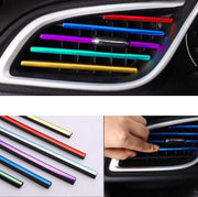 車用 ルーバーモール 10本セット カーアクセサリー カー用品 パーツ 内装 カバー カスタム ドレスアップ エアコン吹き出し口