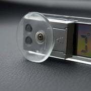 車内時計 車内温度計 デジタル 吸盤 電池式 車用 車載 コンパクト 小型 シンプル ドレスアップ 車用品 カー用品