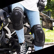 膝プロテクター 膝パッド 1対 両足用 バイク用品 膝当て 膝ガード 男女兼用 メンズ レディース ひざ 調整可能 面ファスナー マジック テープ 通気性 衝撃吸収 便利 簡単装着 ユニセックス 男性用 女性用