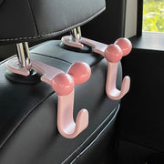 車用 ヘッドレストフック 2個セット バッグ掛け 荷物掛け シートフック リボン 車載収納 後部座席 かわいい おしゃれ