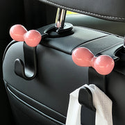 車用 ヘッドレストフック 2個セット バッグ掛け 荷物掛け シートフック リボン 車載収納 後部座席 かわいい おしゃれ