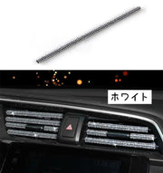 ルーバーモール 単品 カー用品 内装パーツ インテリアパネル エアコン 吹き出し口 ラインストーン キラキラ カラフル おしゃれ デコレーション ドレスアップ 自動車 車内装飾