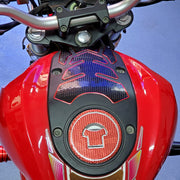 バイクステッカー 単品 1枚 ステッカー デカール 車用品 バイク用品 オートバイ 外装パーツ タンク 立体的 デコボコ 凸凹 カスタマイズ 装飾 シルバーカラー ゴールドカラー レッド ブルー ブラック かっこいい クール ワンポイント
