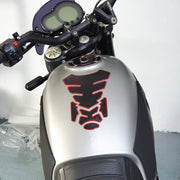 バイクステッカー 単品 1枚 ステッカー デカール 車用品 バイク用品 オートバイ 外装パーツ タンク 立体的 デコボコ 凸凹 カスタマイズ 装飾 シルバーカラー ゴールドカラー レッド ブルー ブラック かっこいい クール ワンポイント