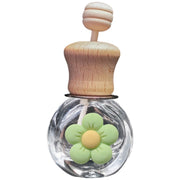アロマディフューザー瓶 車載 カー用品 車用芳香剤ケース 容量8ml クリップ式 取付簡単 エアコン吹き出し口 花 香水瓶 詰め替え容器
