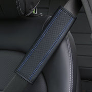 シートベルトカバー 単品 1枚 シートベルト用パッド カー用品 車用品 肩当て ショルダーパッド 痛み軽減 負担軽減 面ファスナー マジック テープ レザー調 フェイクレザー おしゃれ シンプル 高級感 シック 内装 カスタム 簡単装着