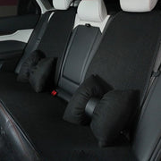 ネッククッション シートクッション 車用 首枕 シートカバー 座布団 クッション ネックピロー ヘッドレスト リボン 車 ドライブ 首当て 運転 長距離 睡眠 お出かけ