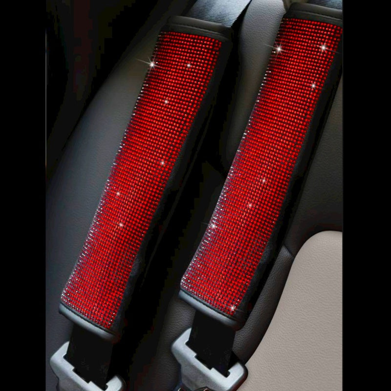 シートベルトカバー 単品 1個 肩当てパッド ショルダーパッド ラインストーン 商品画像3
