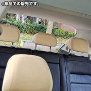 ヘッドレストカバー 単品 1枚 カー用品 車用 運転席 助手席 後部座席 被せる 伸縮 簡単装着 シンプル 無地