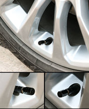 エアバルブキャップ 同色4個セット エアーバルブキャップ 車 バイク ホイール 汎用 タイヤバルブキャップ ドレスアップ カスタム カーグッズ 車用品 カーアクセサリー