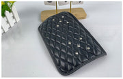 シートベルトカバー ショルダーパッド クッション 肩当て レザー調 防水 ラインストーン 車 カー用品 内装 カスタム 擦れ軽減