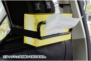 ティッシュホルダー 車用 車載 サンバイザー ヘッドレスト 車用品 カーアクセサリー 面ファスナー マジック テープ 固定 便利 取り付け簡単