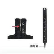 タイヤ溝測定器 デプスゲージ タイヤケージ 車用品 カー用品 タイヤ消耗計 測定機器 スリップサイン 計測 車検 コンパクト 小さめ メンテナンス用品 自動車 バイク 便利