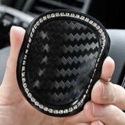 車用コースター カップホルダーマット 同色2個セット 同色2枚セット 滑り止め 丸型 ラウンド型 円形 ラインストーン ネオンカラー ツートンカラー バイカラー ドリンクホルダー シリコン製 車用内装用品 カー用品