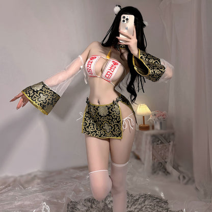 コスプレ衣装 セクシーコスチューム 5点セット ハロウィン チョーカー トップス 商品画像4