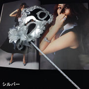 仮装マスク マスカレードマスク スティック付き 棒付き コスプレ 仮装 変装 コスチューム ハロウィン ハロウィーン ベネチアンマスク 仮面舞踏会 仮装パーティー アイマスク イベント パーティ レディース メンズ 女性 男性 大人 仮装アイテム 小物 コスプレグッズ
