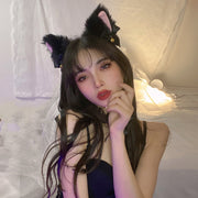 カチューシャ コスプレ レディース 大人用 猫耳 ねこ耳 コスチューム 仮装 ハロウィン リボン 鈴 ふわふわ もこもこ ネコ キャット ヘッドアクセサリー ヘアアクセサリー おしゃれ かわいい キュート イベント コスチューム 大人可愛い
