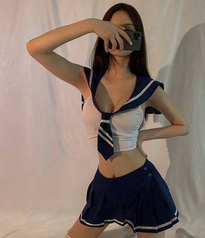 コスプレ衣装 コスチューム 上下セット レディース 学生服 セーラー服 商品画像5