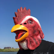 仮装マスク 変身マスク ハロウィン コスプレ衣装 鶏 ニワトリ にわとり 鳥人間 マスク 変身 仮装 イベント パーティー パーティーグッズ 面白い 面白グッズ 被り物 かぶりもの 個性的
